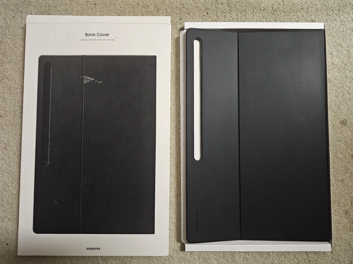 Samsung Book Cover Case for Galaxy Tab S8 Ultra - Black