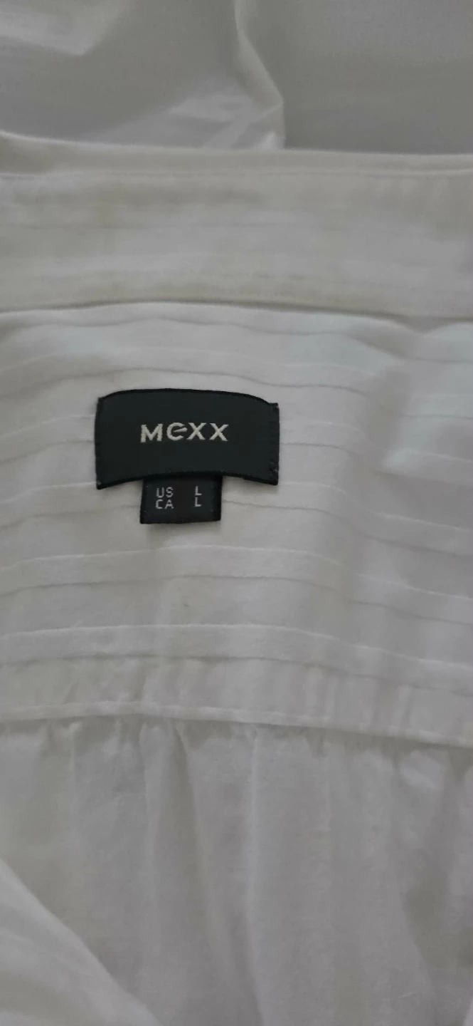 MEXX White Button-Up Shirt - Size L