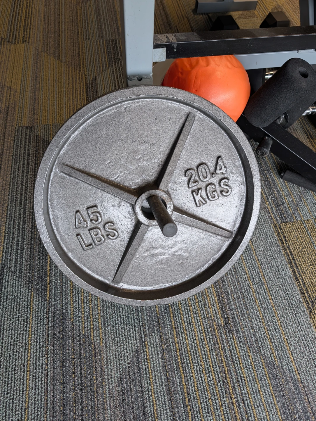 Pair of 45 lbs Cast iron Weight Plates