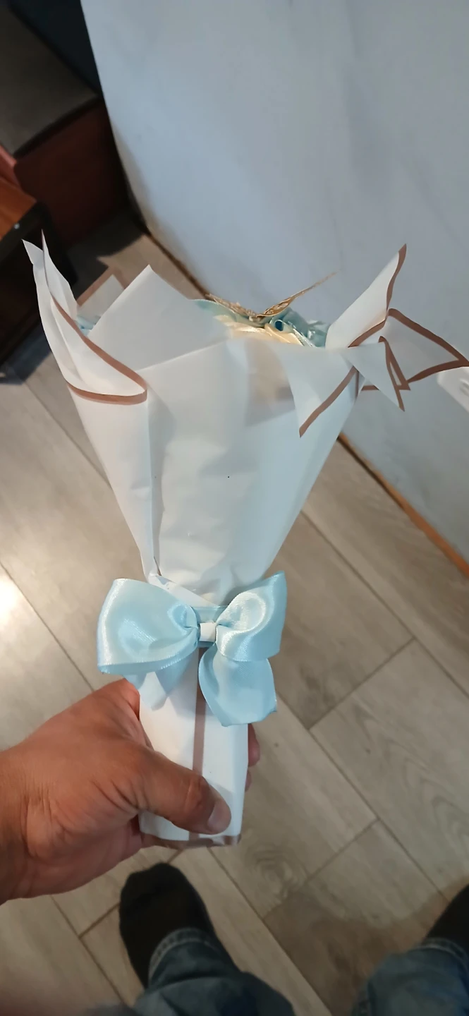 Handmade Satin Rose Bouquet - photo 2
