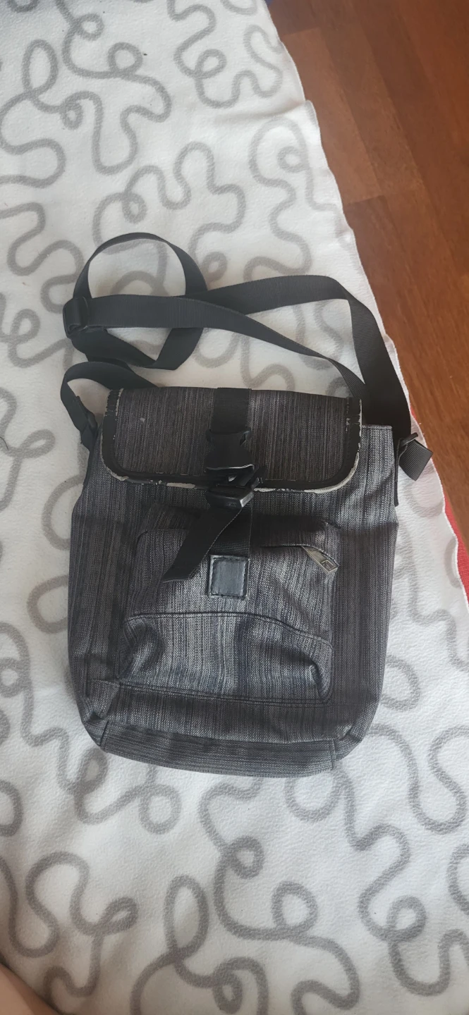 Gray Messenger Bag
