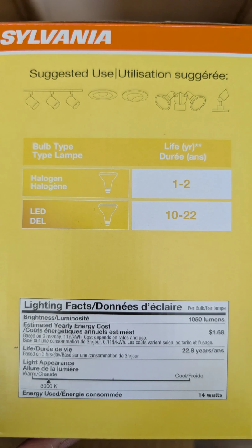 Sylvania 100W LED 25° Narrow Flood Light Bulb - photo 4