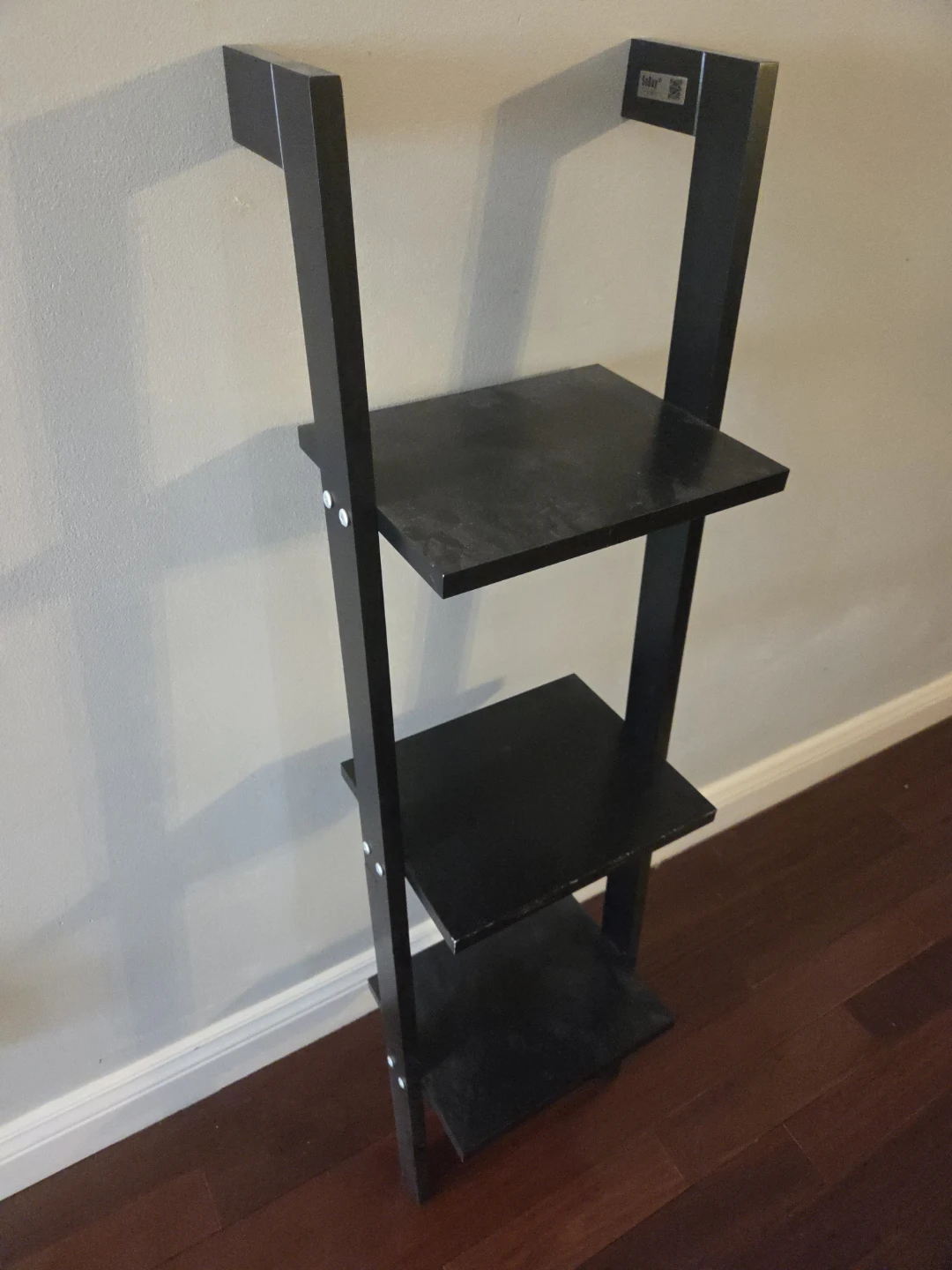 Black 3-Tier Ladder Shelf - photo 3