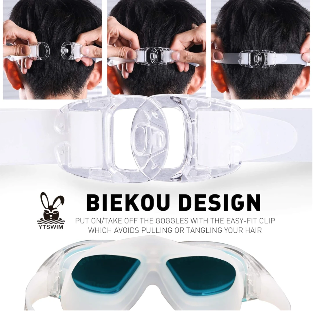 Wide Swimming Goggles Anti-Fog Swim Goggles - photo 4