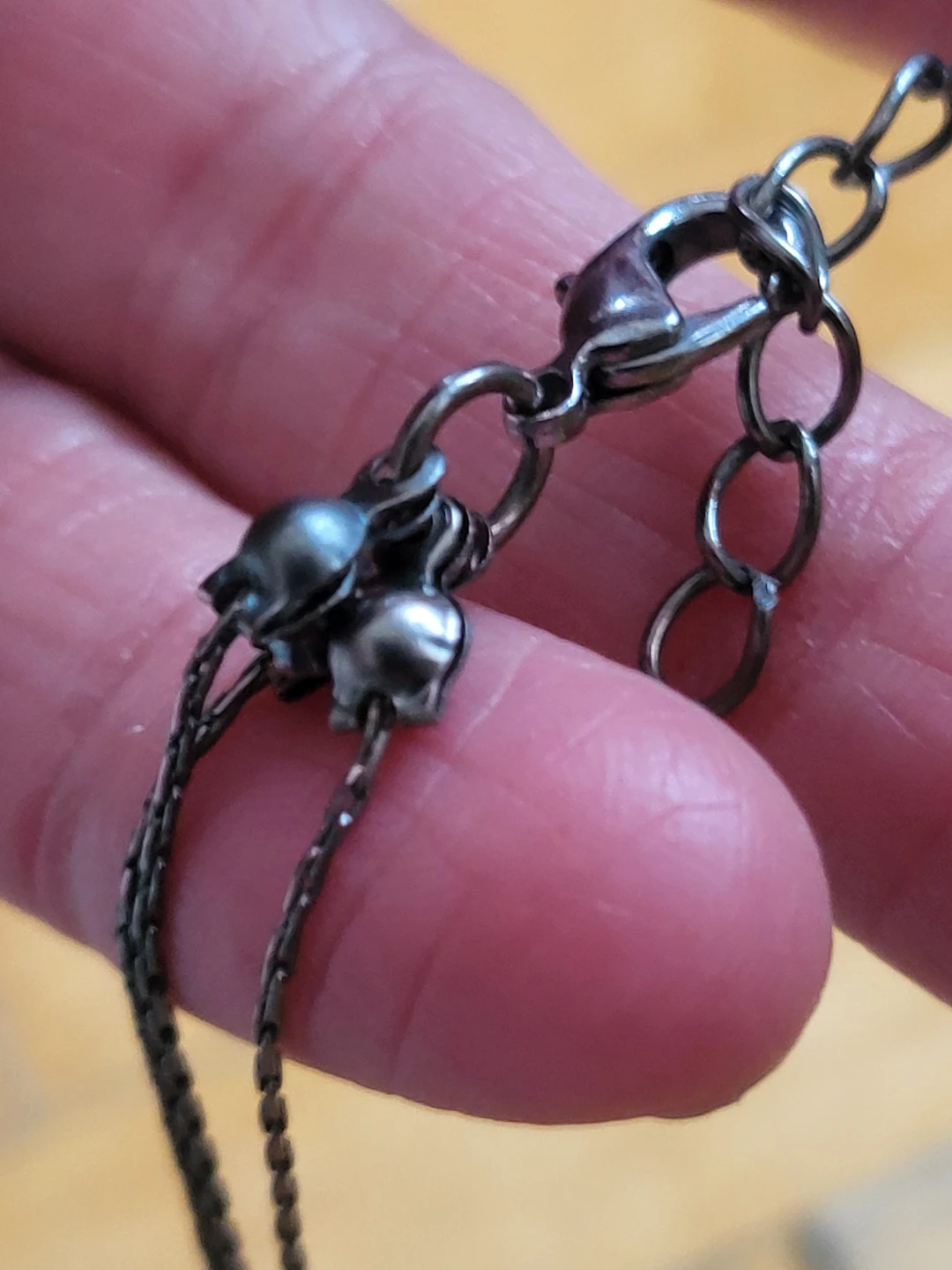 Layered Beaded Necklace with Crystal and Rhinestone Beads - photo 4