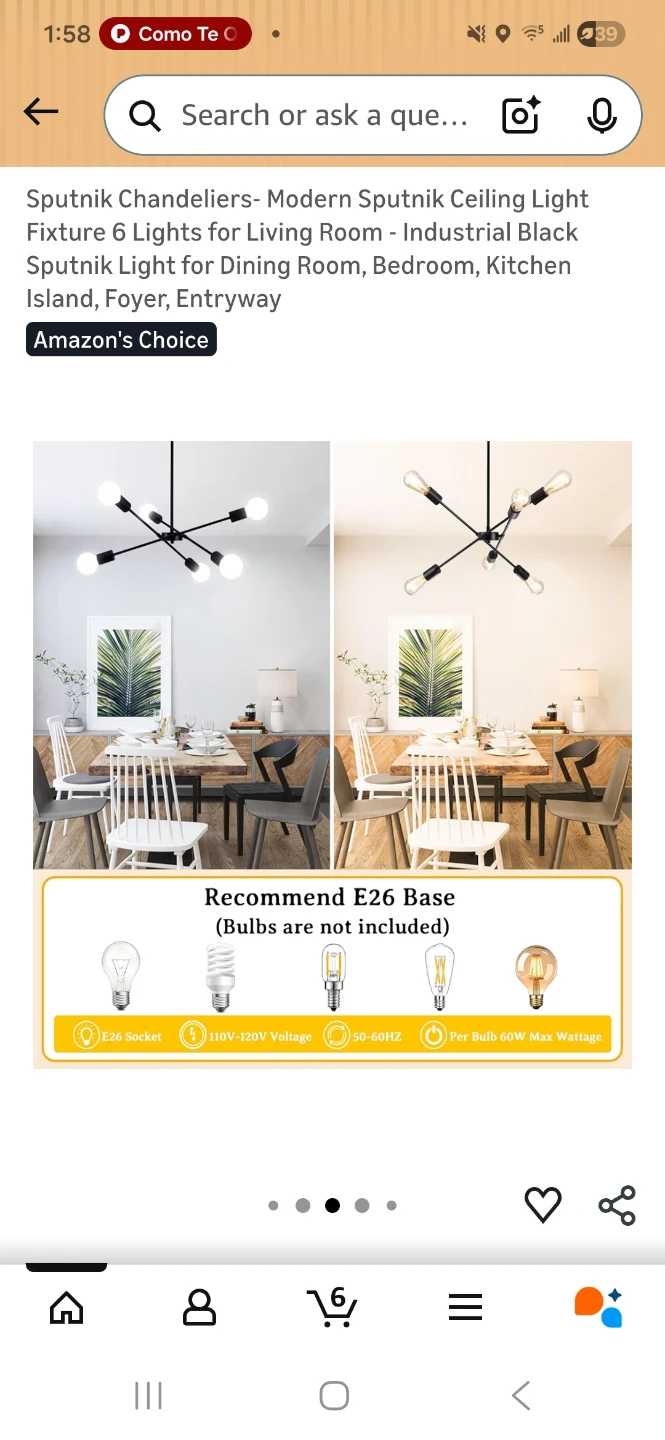 Sputnik Chandeliers - Modern Sputnik Ceiling Light - photo 3