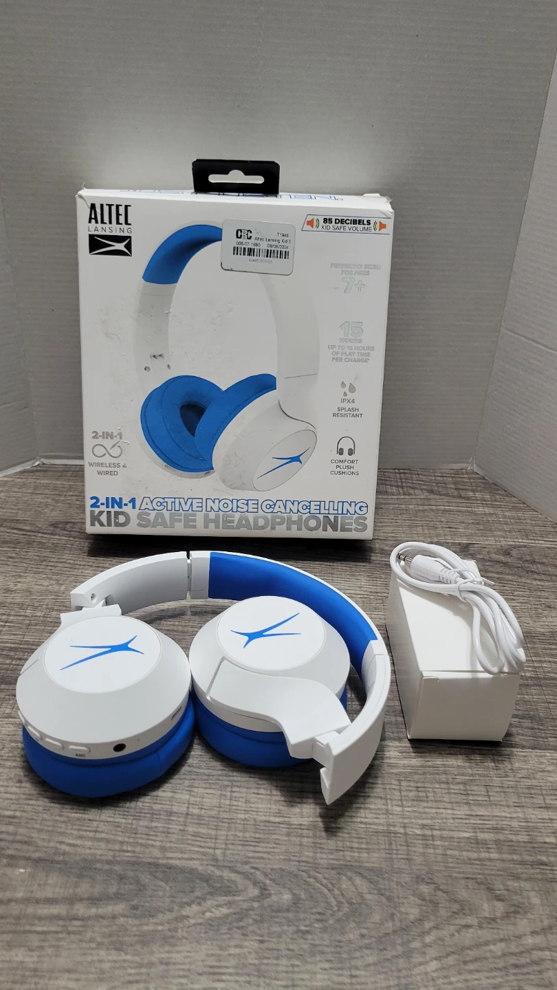 Altec Lansing 2-in-1 Kid Safe Noise Cancelling Headphones
