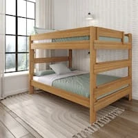 Wooden Bunk Bed Queen Size