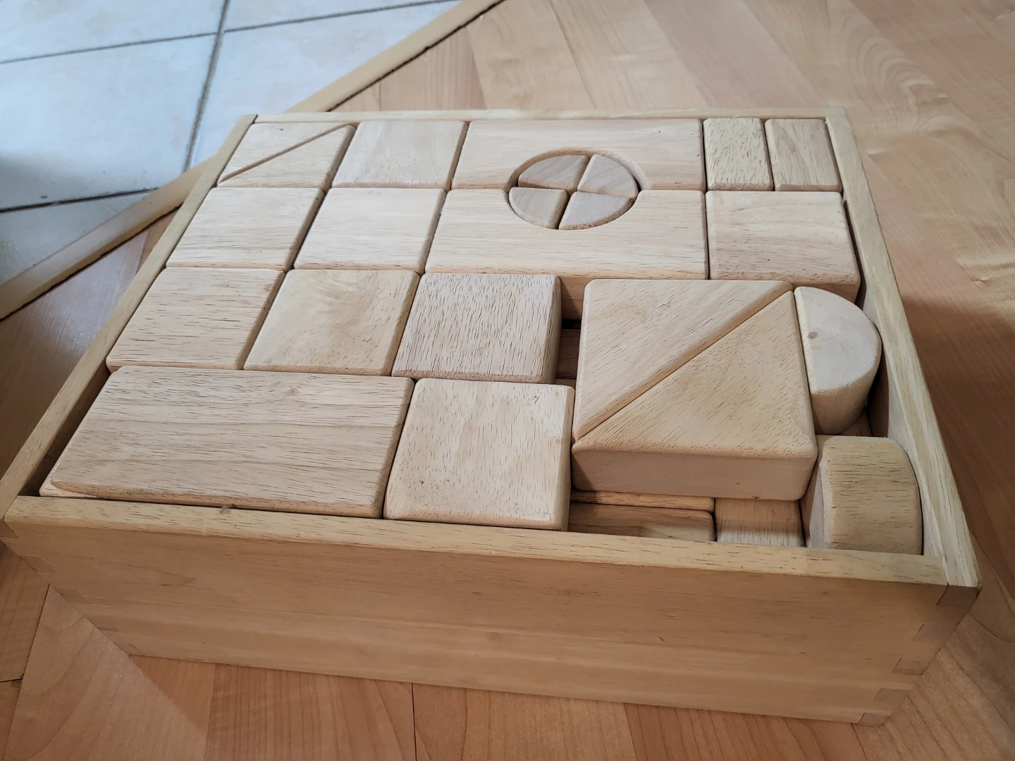 Wooden Building Blocks Set