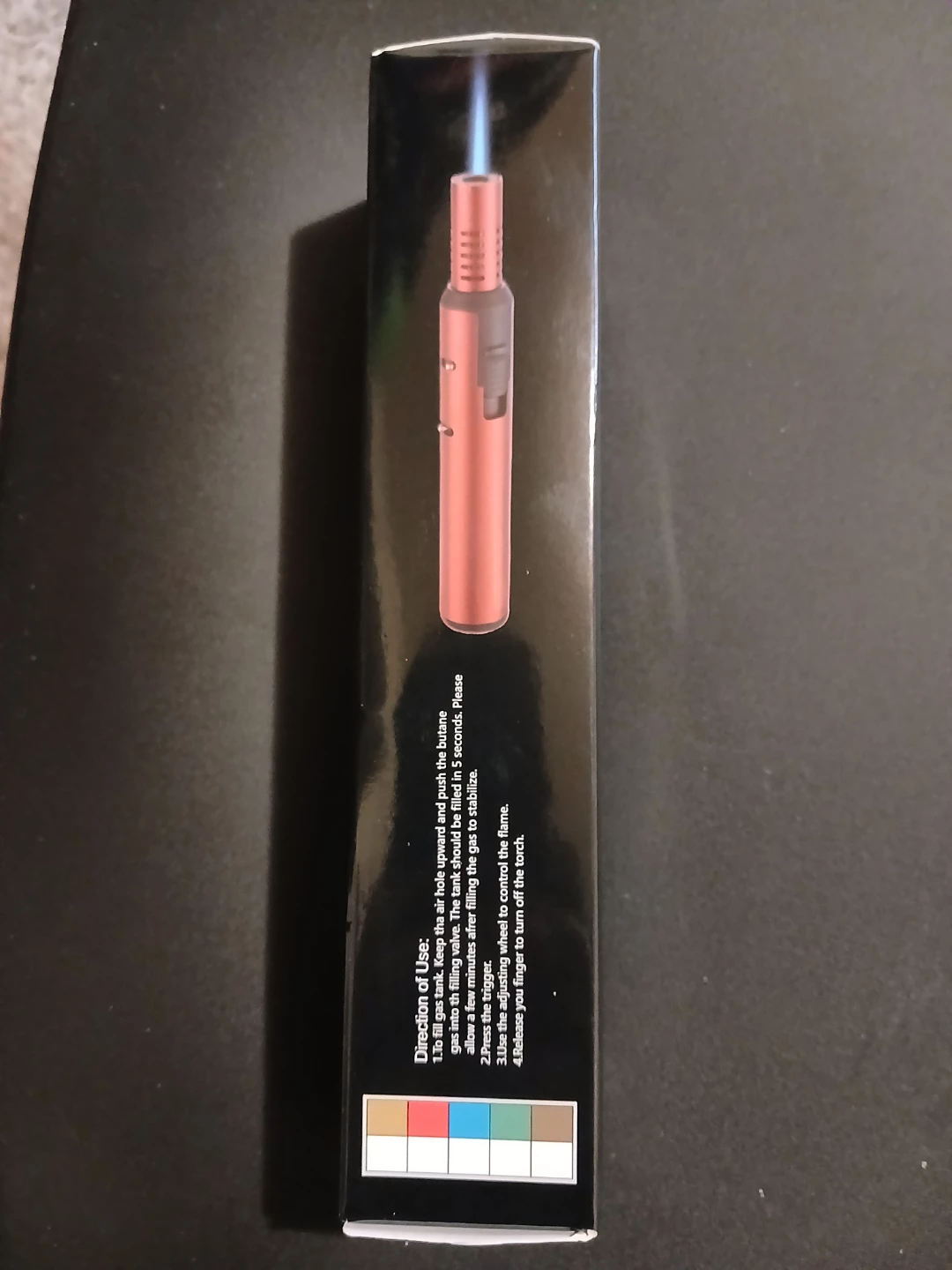 Red Butane Torch W/ Adjustable Flame & 3 Butane Nozzle Adapters - photo 3