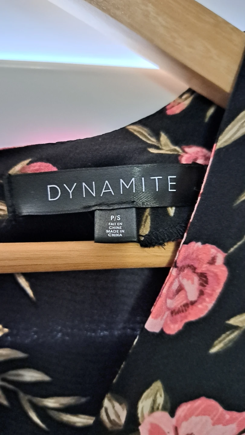 Dynamite Black Floral Mini Dress - photo 3