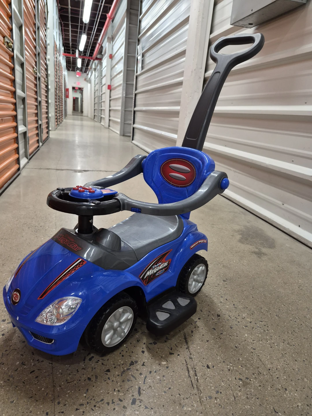Blue Mega Car Ride-On Toy with Parent Handle - photo 5