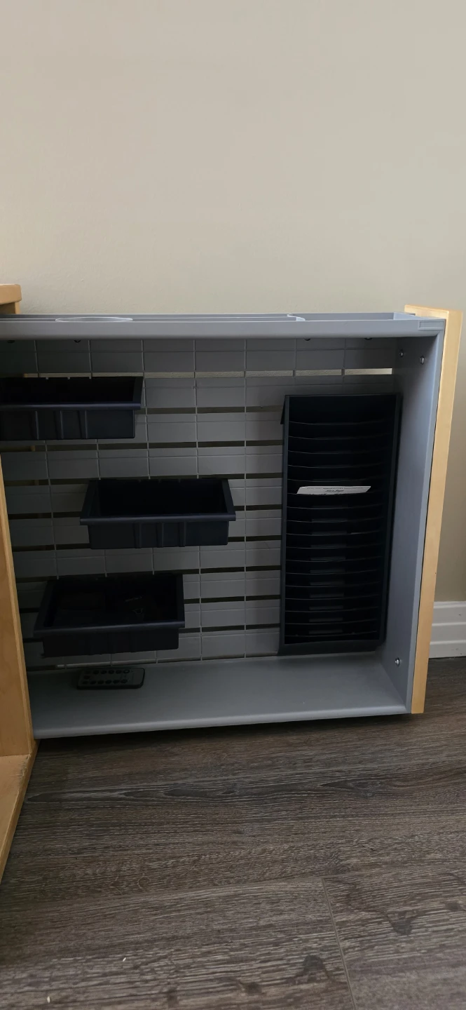 Light Wood Cube Storage Unit with Shelves - photo 3