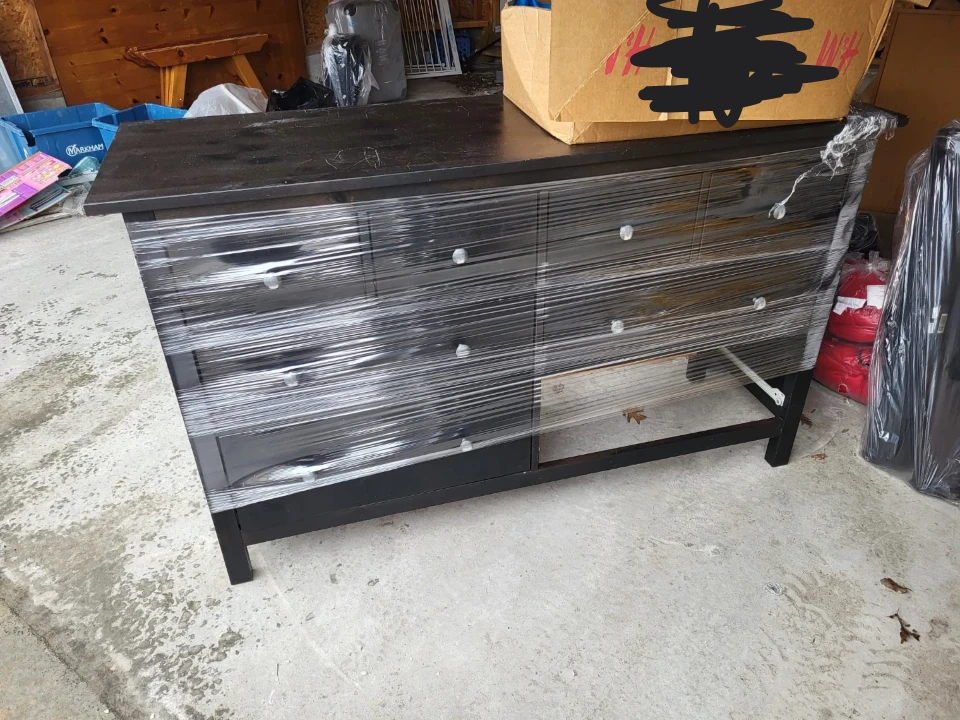 Ikea - Black Dresser with 6 Drawers