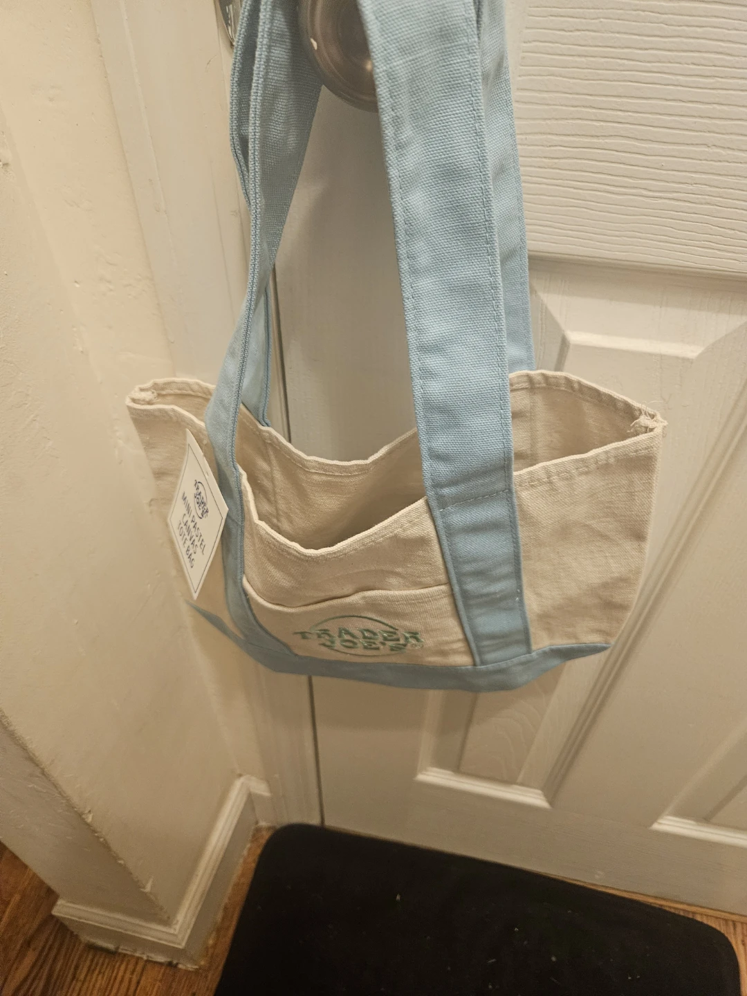 Trader Joe's Large canvas tote and three mini totes. - photo 2