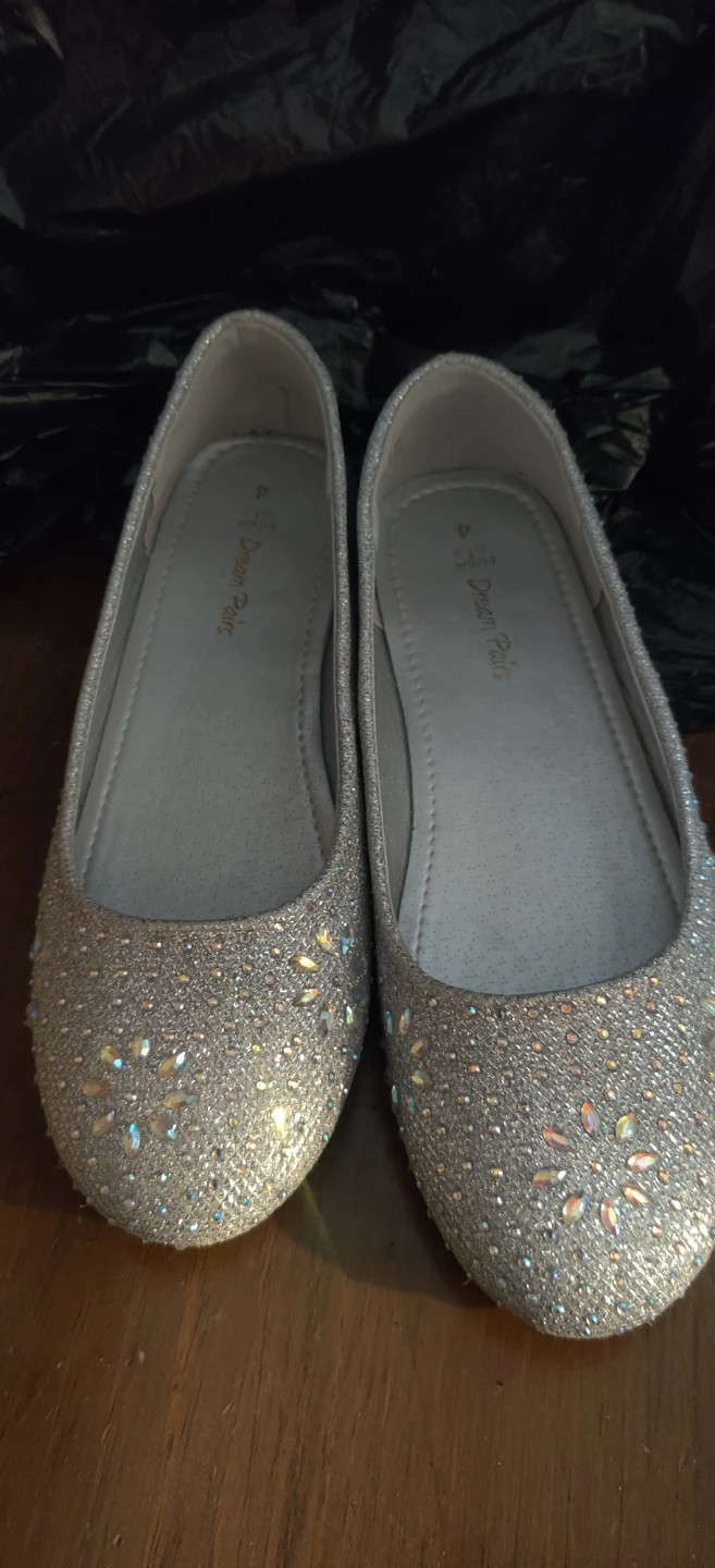 Dream Pairs Glitter Ballet Flats - Size 4 youth - photo 3