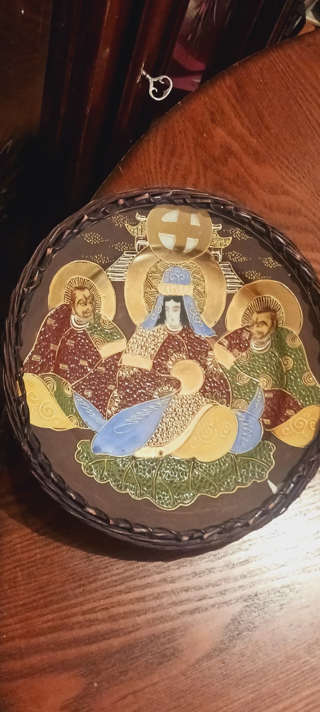 Gorgeous Vintage Japanese Satsuma Handpainted Plate - photo 3