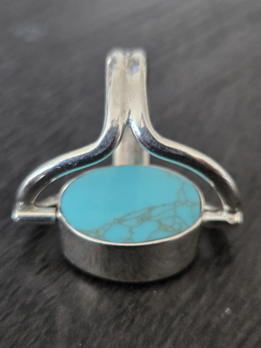 Silver Turquoise Abalon ring - photo 5