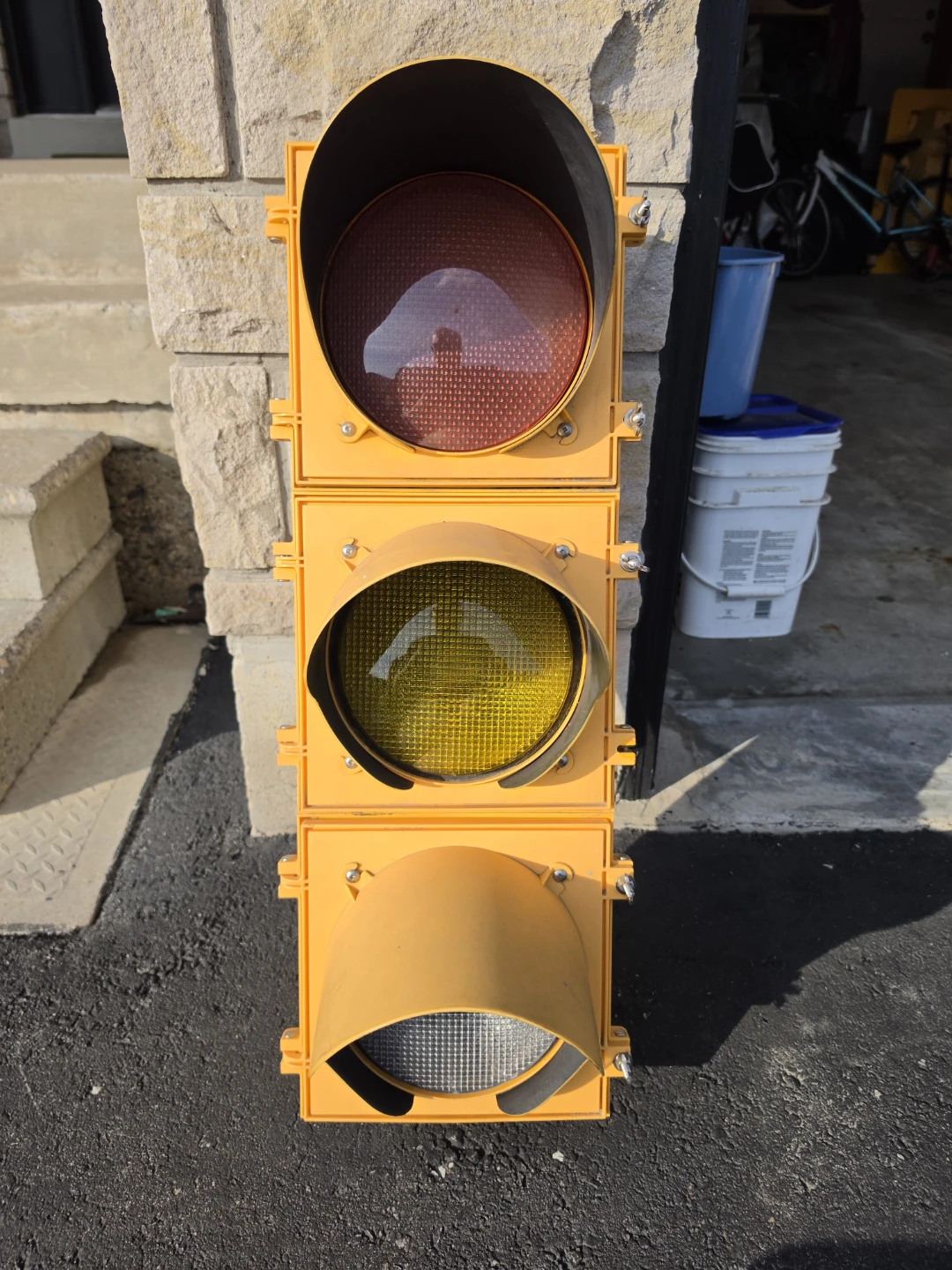 Yellow Traffic Light Signal