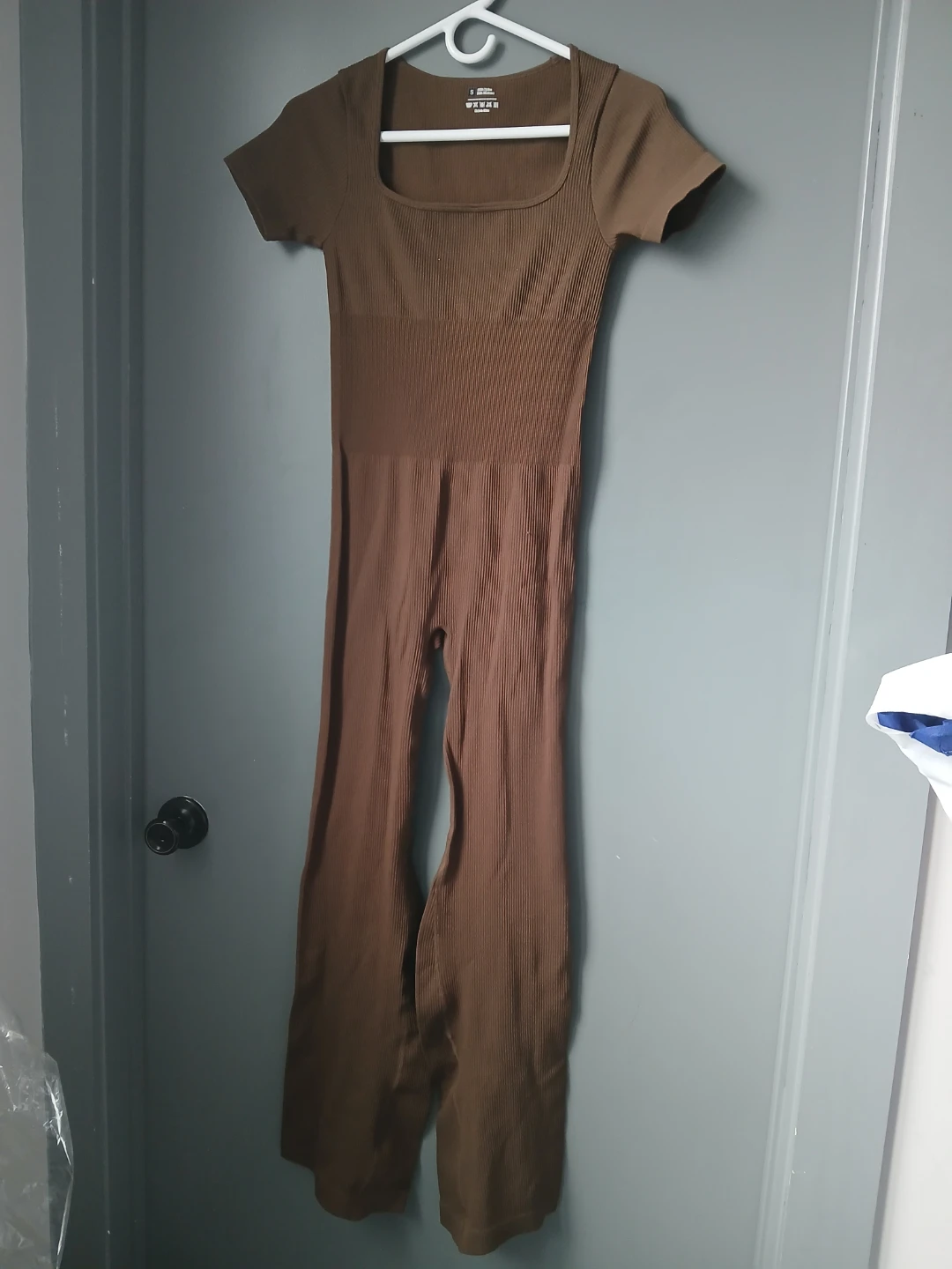 Brown Ribbed Jumpsuit - photo 4