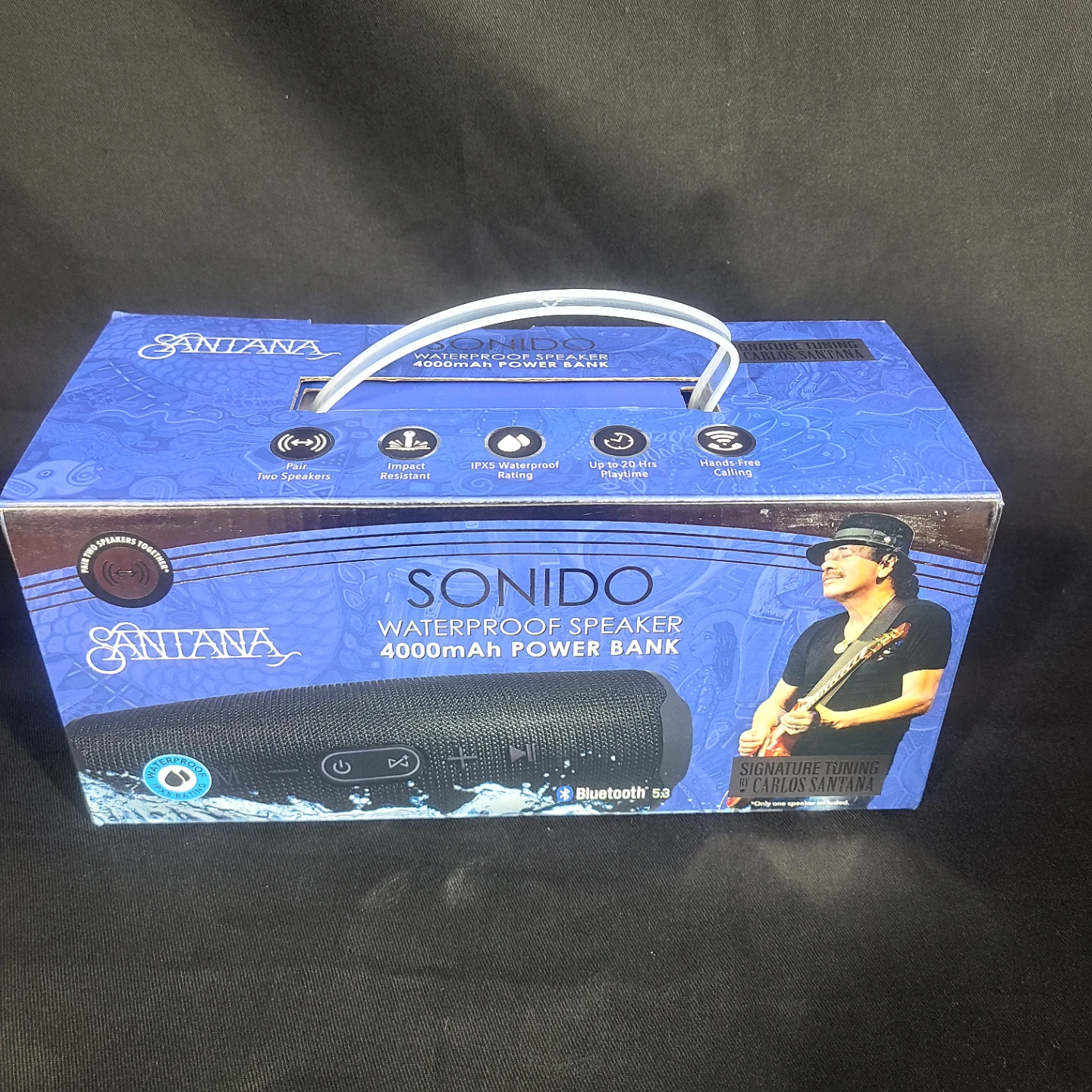 Santana SONIDO Waterproof Bluetooth Speaker 4000mAh Power Bank