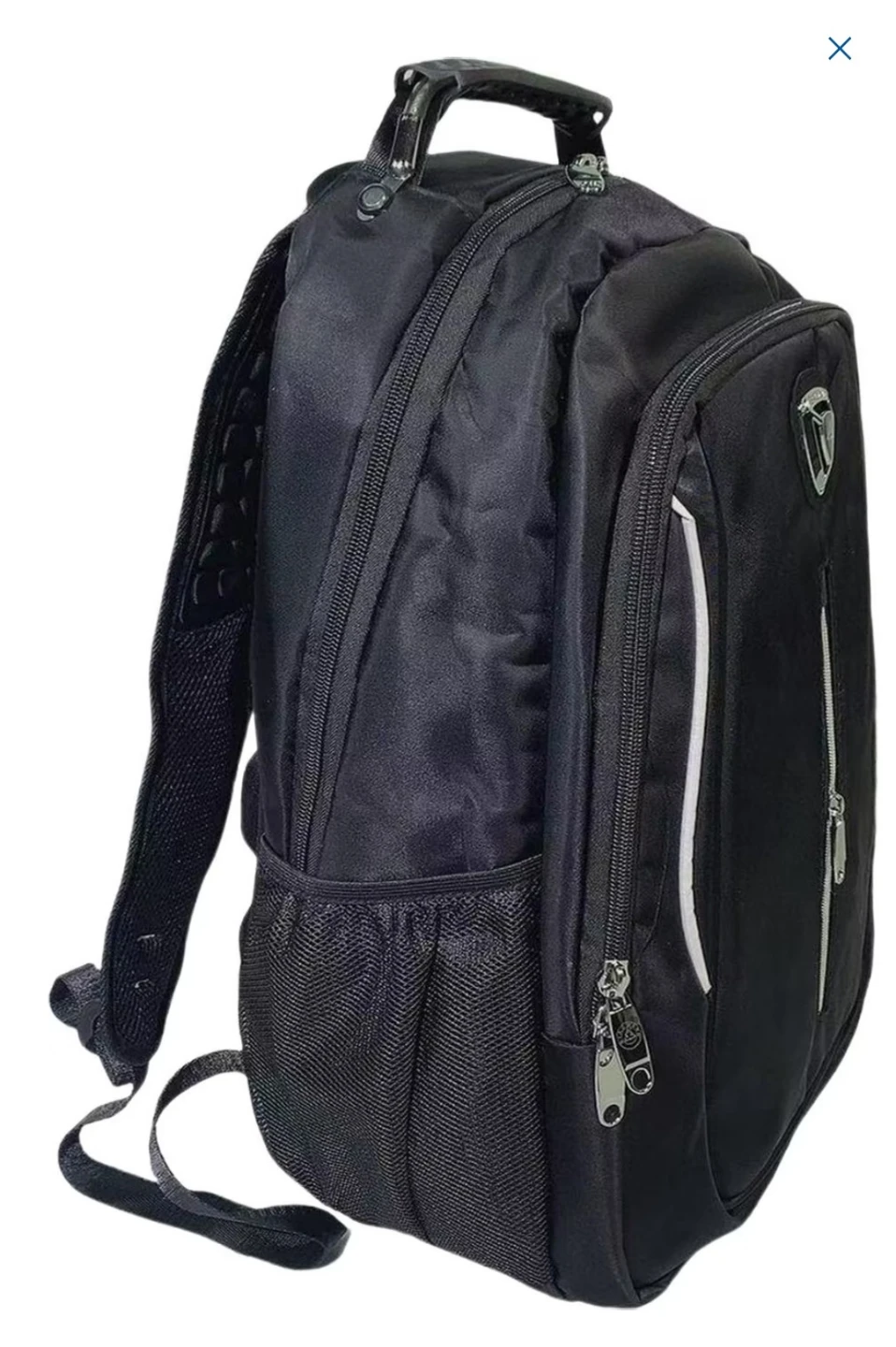 Black Backpack with Padded Straps