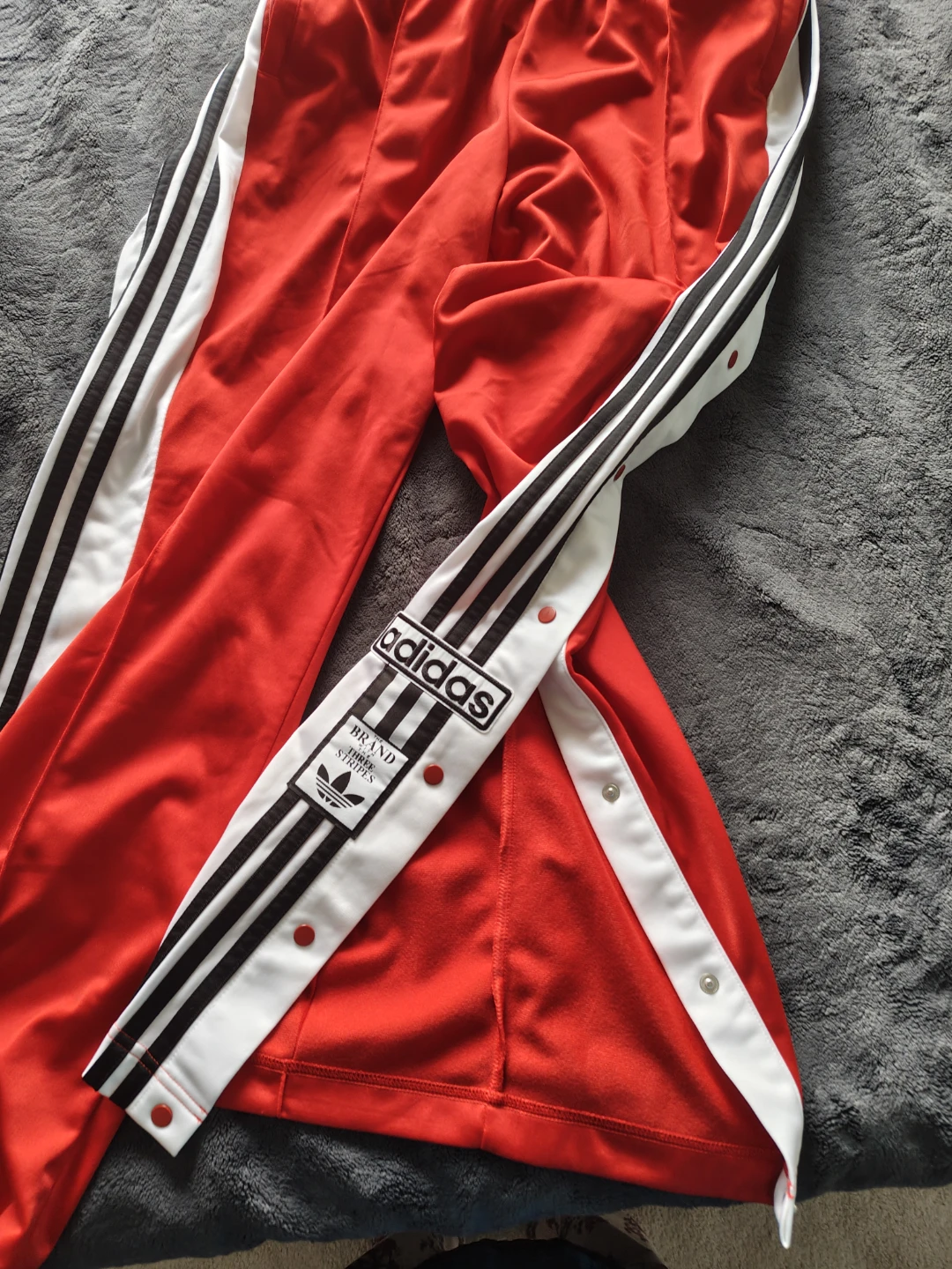 Adidas Red Snap Button Track Pants - XL - photo 2