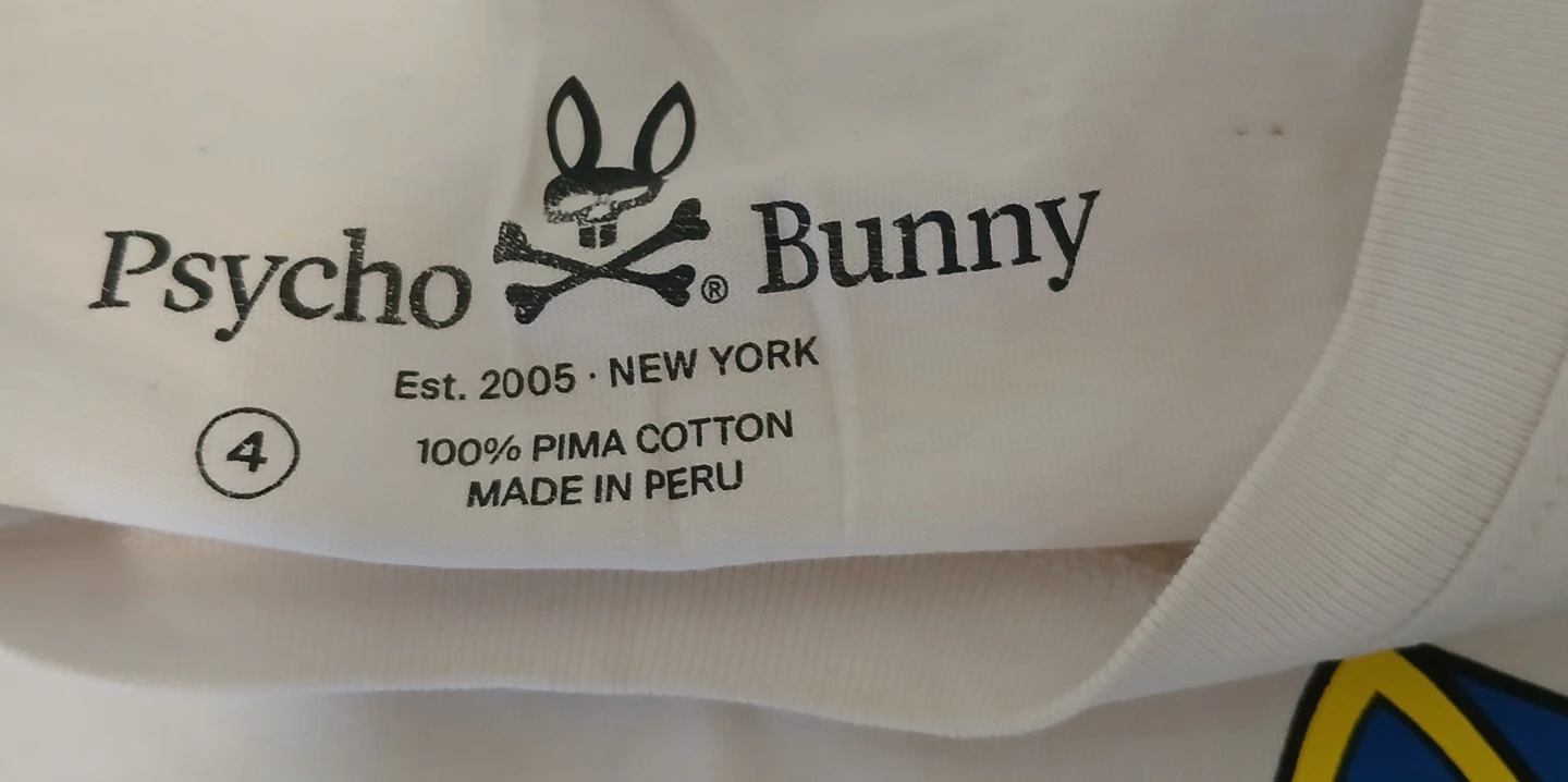 Psycho Bunny White T-Shirt Size 4 - photo 2