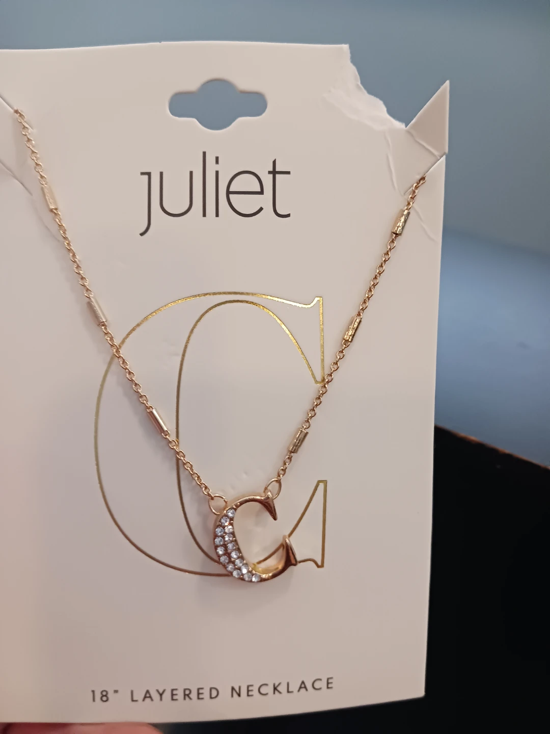 Juliet 18" Layered "C" Necklace