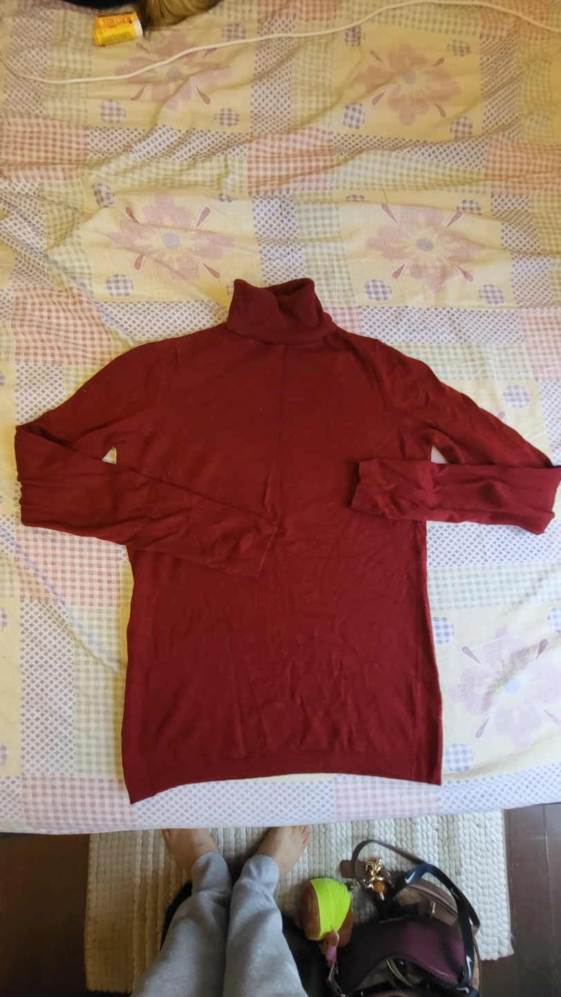 Esprit Women's Maple red Turtleneck Sweater
