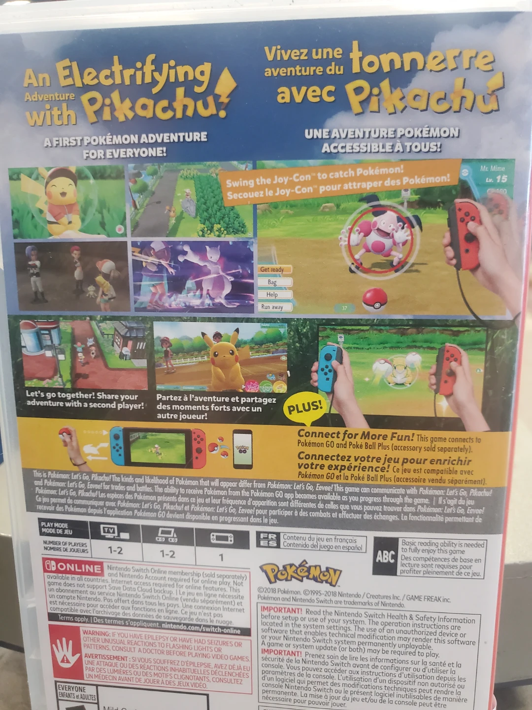 Nintendo Switch Let's Go Pikachu Game - photo 2
