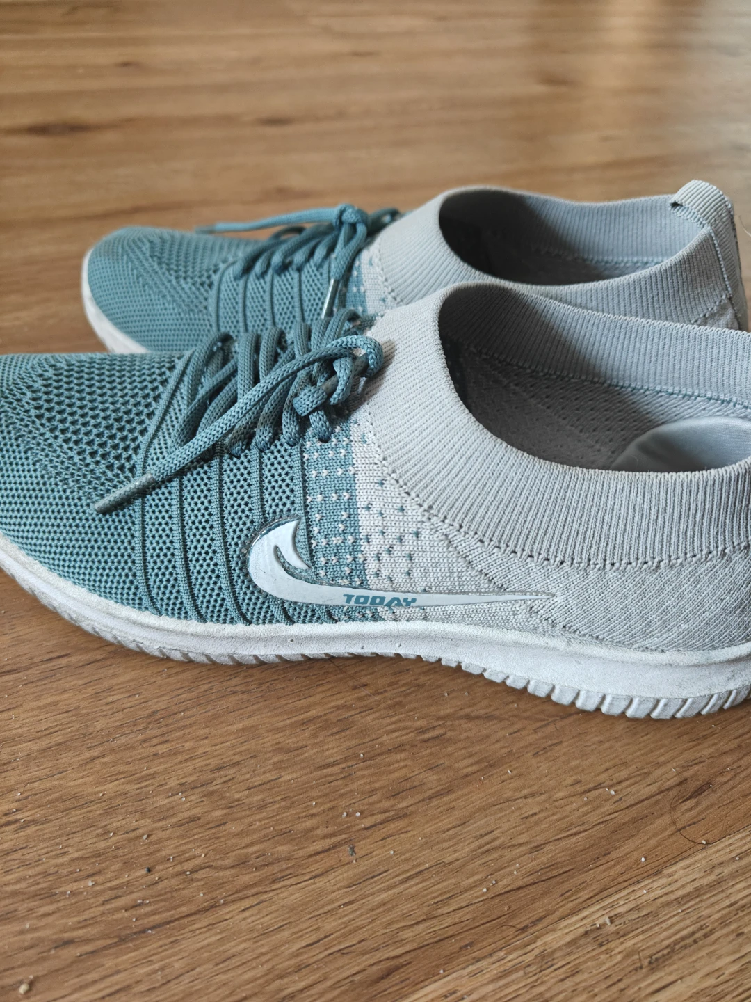 TODAY Women's Athletic Shoes - Teal/Grey- Size 9 US