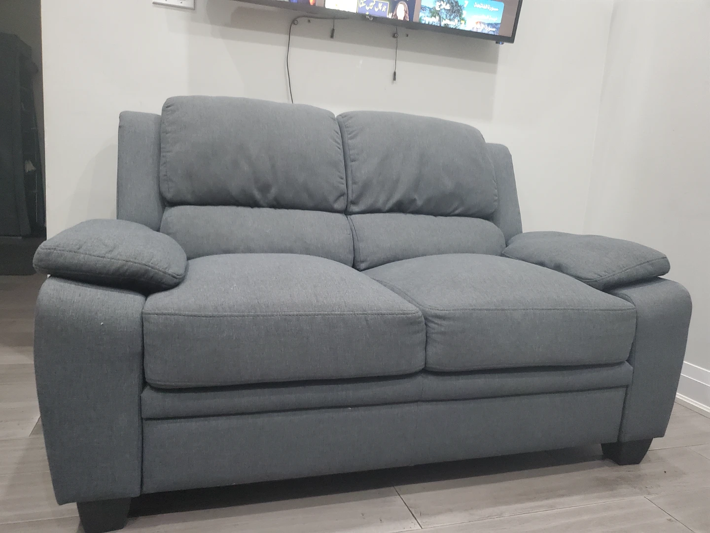 Grey Loveseat Sofa