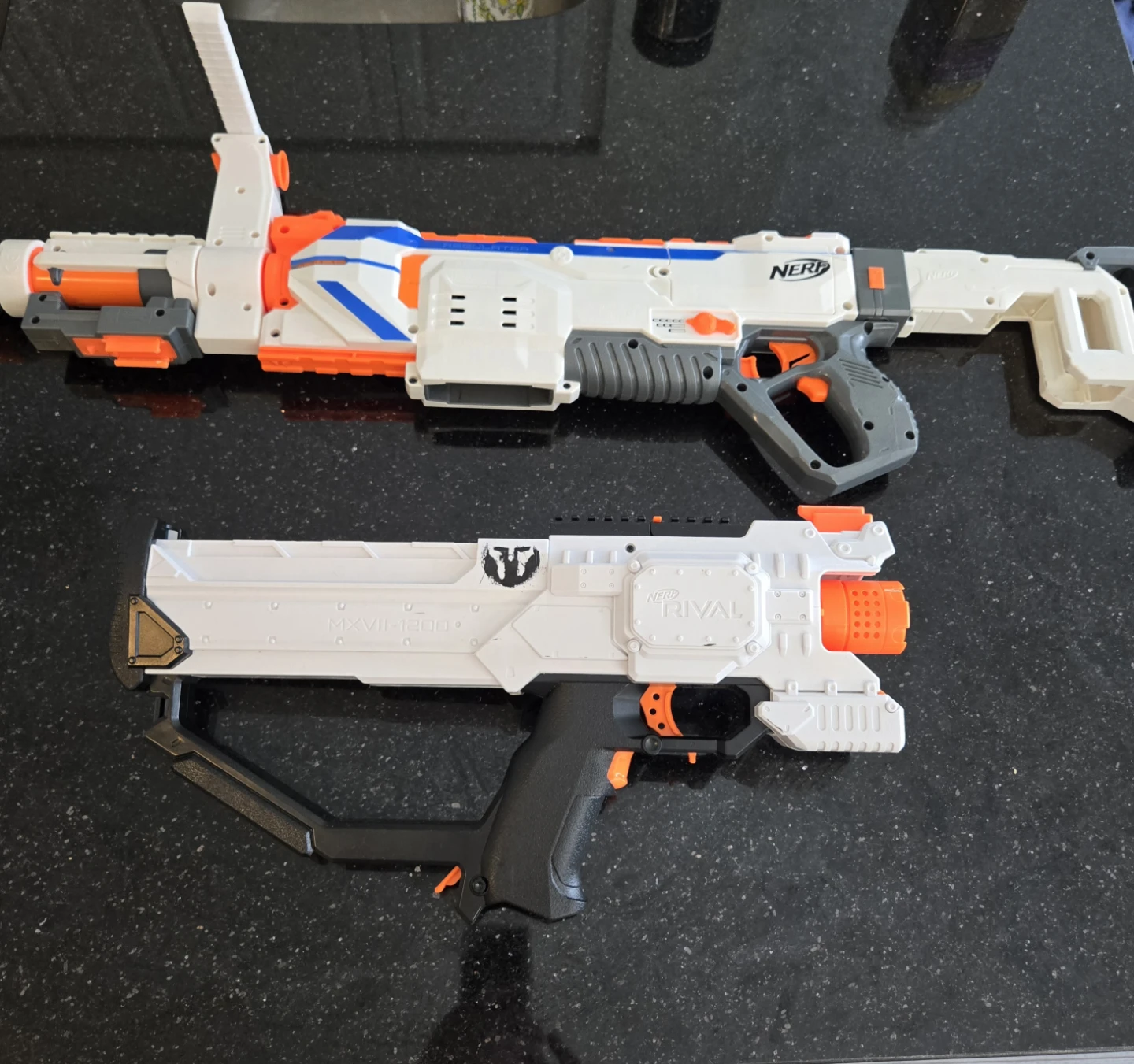 35$ each Nerf Rival MXVIi , N-Strike Elite Hyperfire Blasters