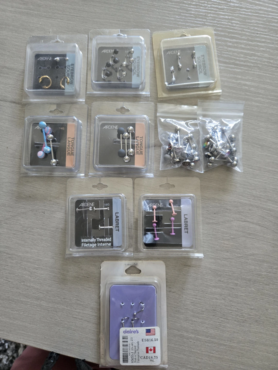 Ardene Body Piercing Jewelry Set