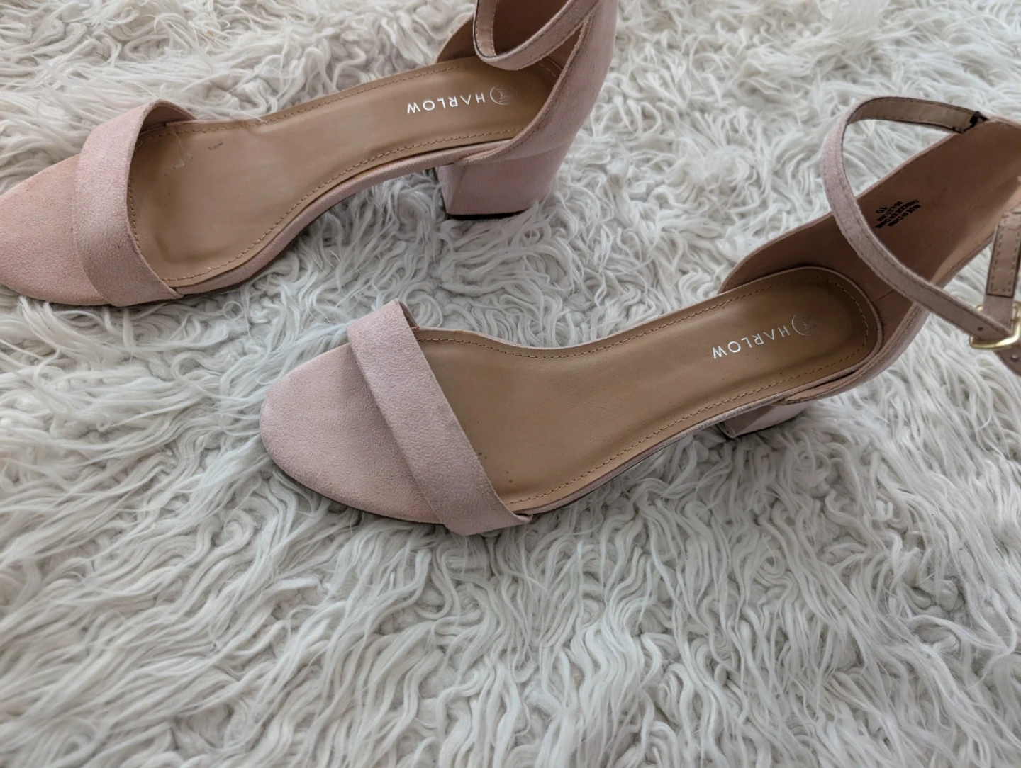 Harlow Women's Pink Suede Block Heel Sandals - photo 5