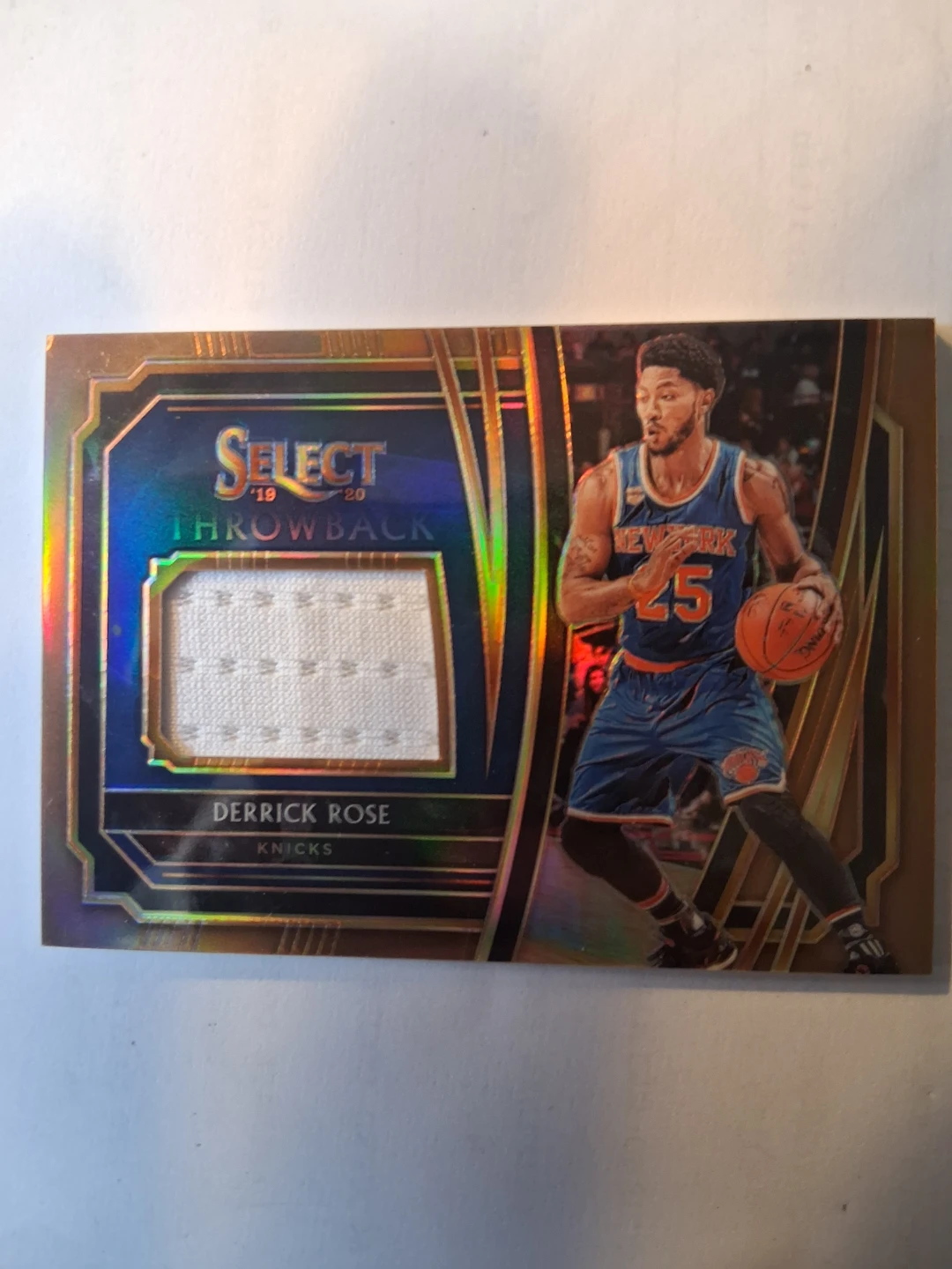 2019-20 Panini Select Derrick Rose Jersey Insert Card