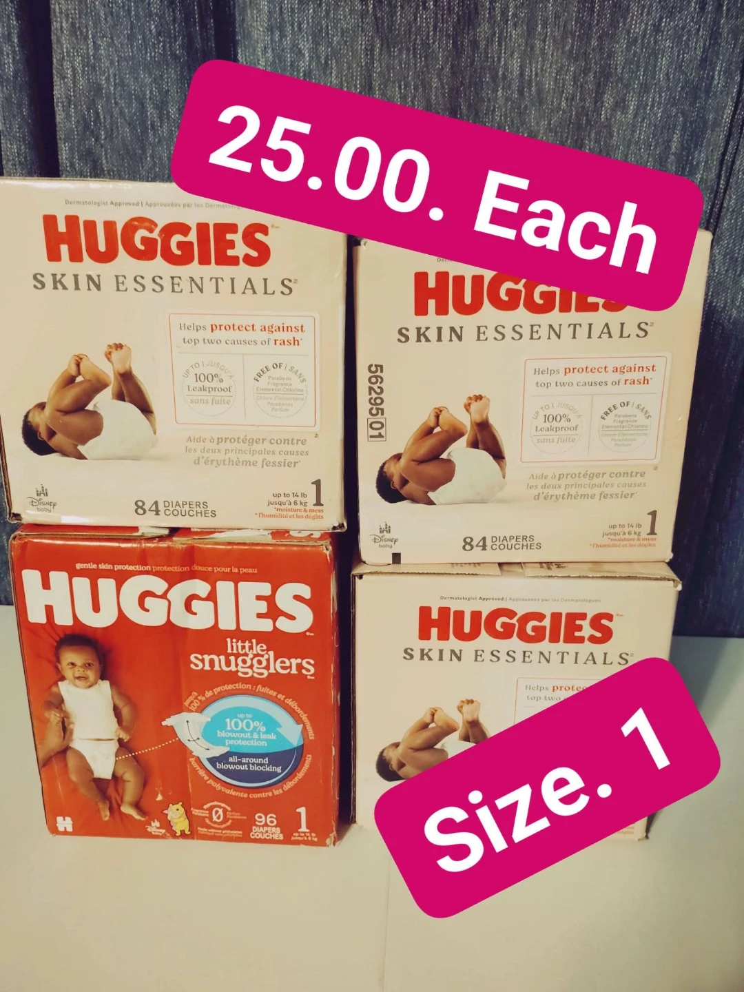Huggies Skin Essentials Diapers Size 1