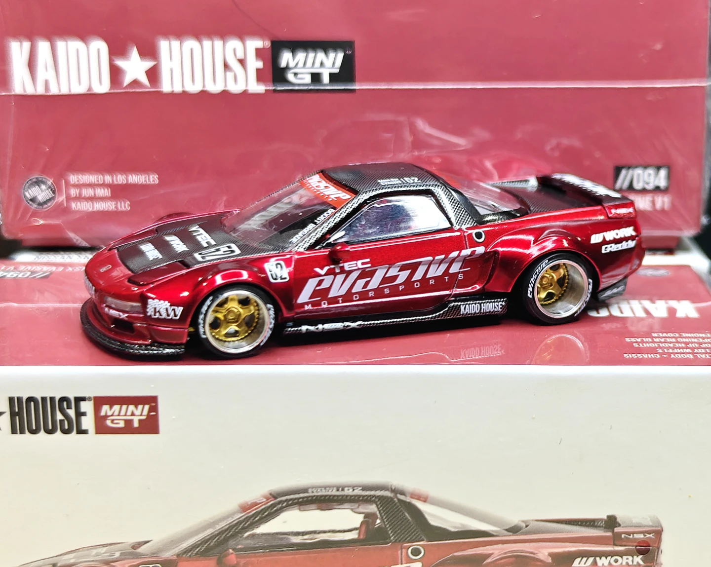 Kaido House x Mini GT Honda NSX Red 1/64