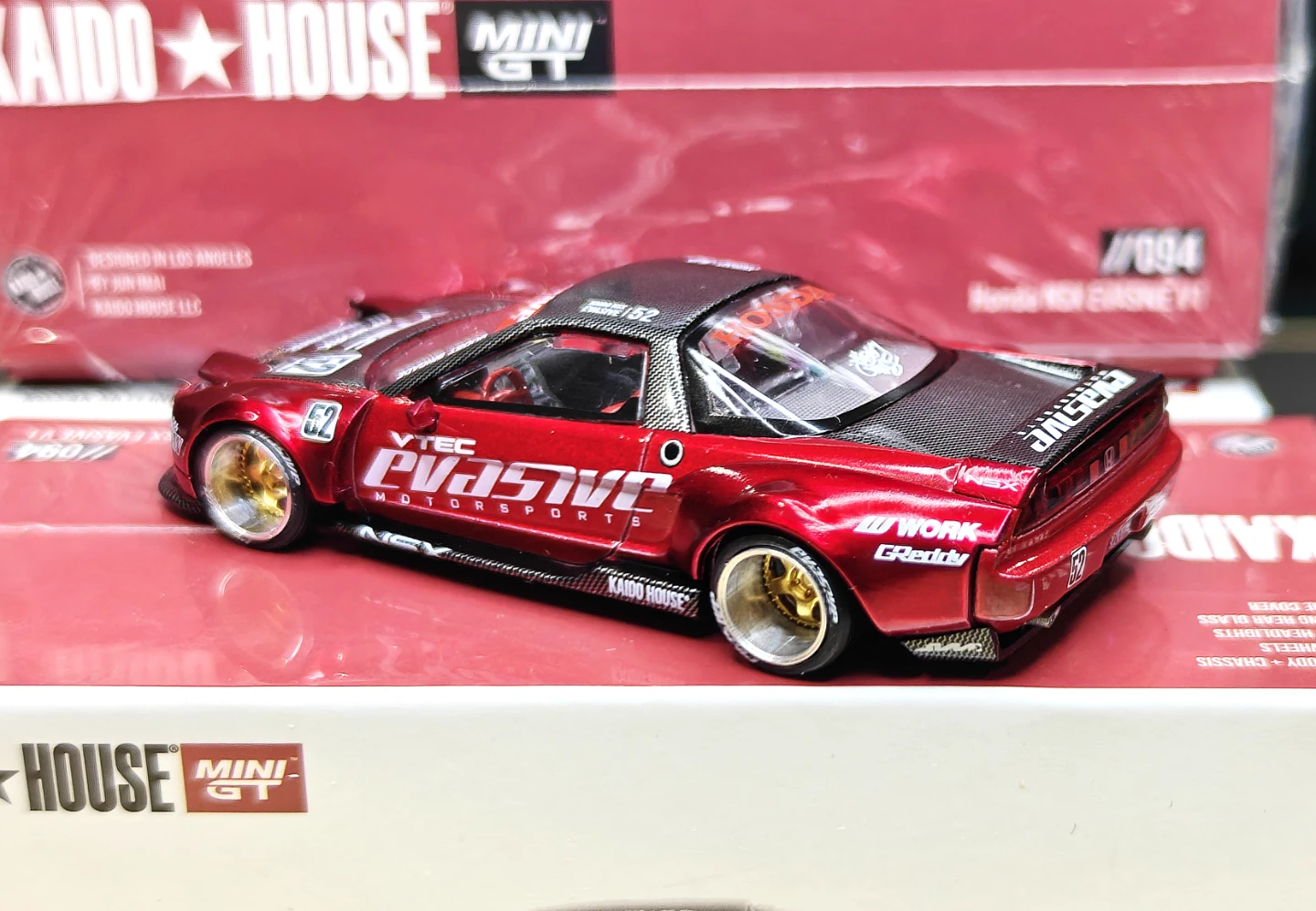 Kaido House x Mini GT Honda NSX Red 1/64 - photo 2