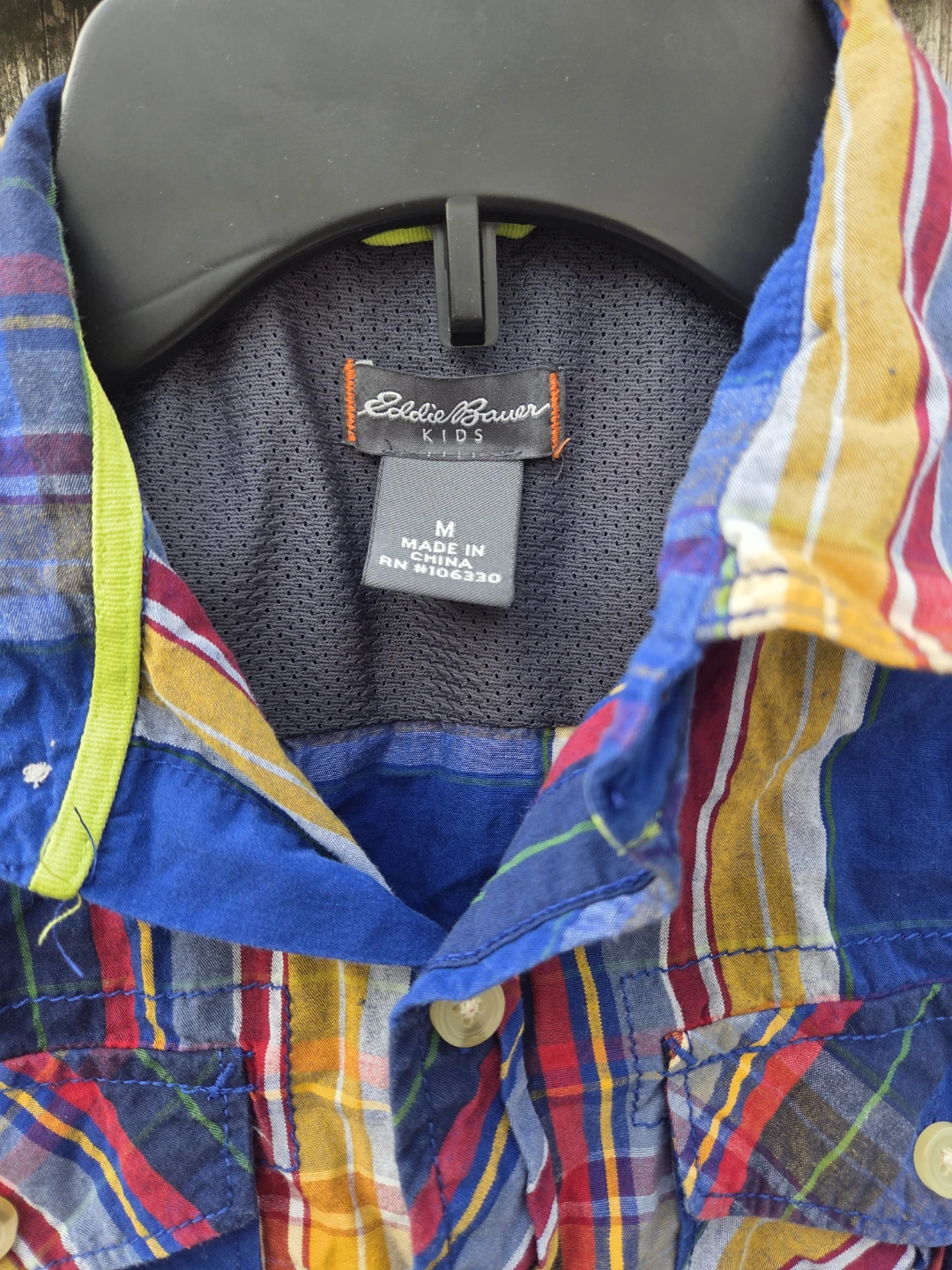 Eddie Bauer Kids Plaid Long Sleeve Shirt - Size M - photo 3