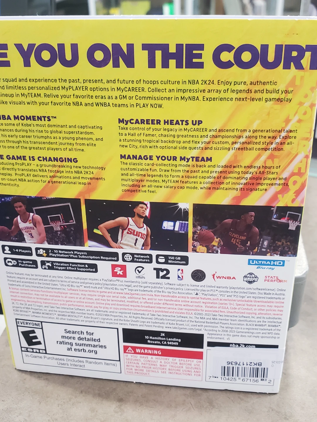 NBA 2K24 Black Mamba Edition PS5 Game - photo 2