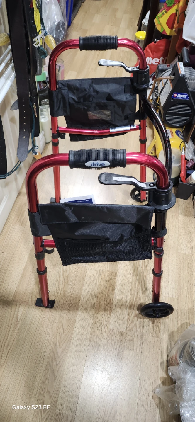 Drive Medical Red Folding Walker - photo 2