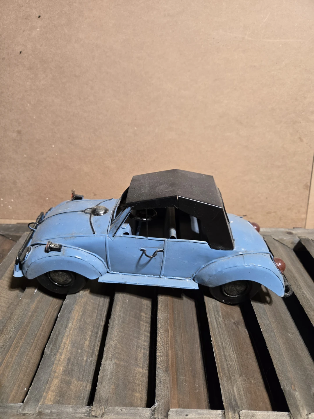 Blue Tin Metal Model Car