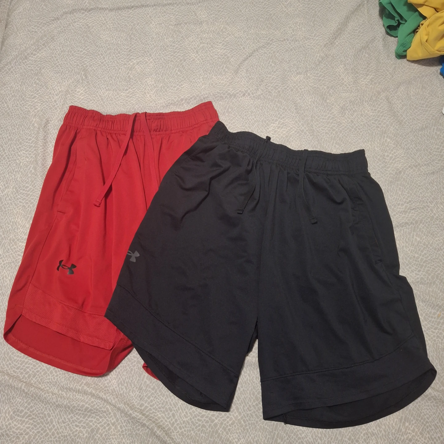 Under Armour Athletic Shorts - Red & Black