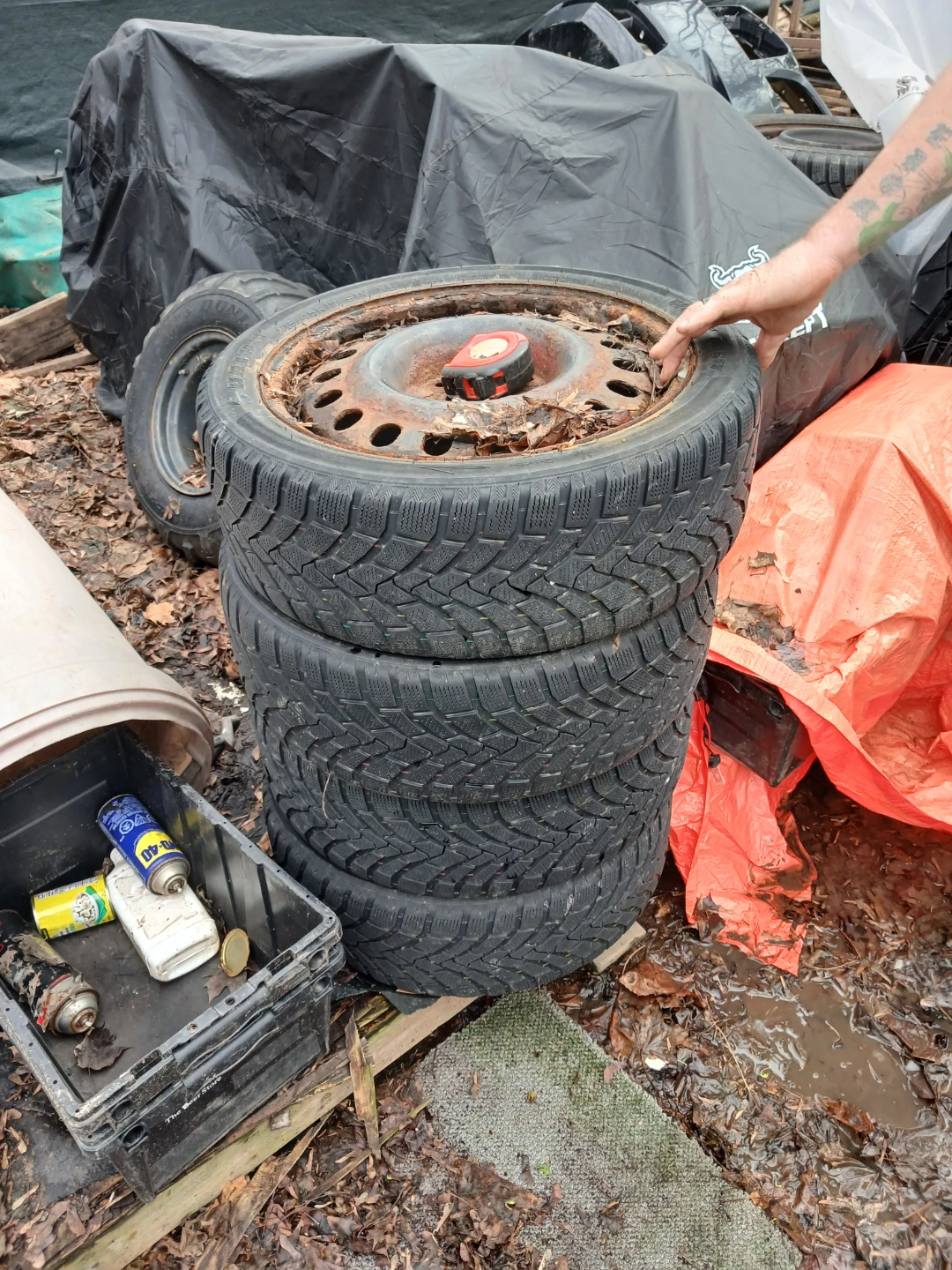 Four Winter Tires on Rims.   R17 - photo 2