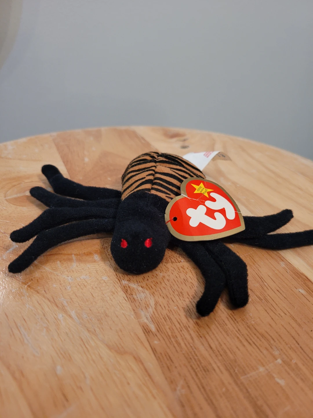 Ty Teenie Beanie Baby "Spinner" the Spider Plush