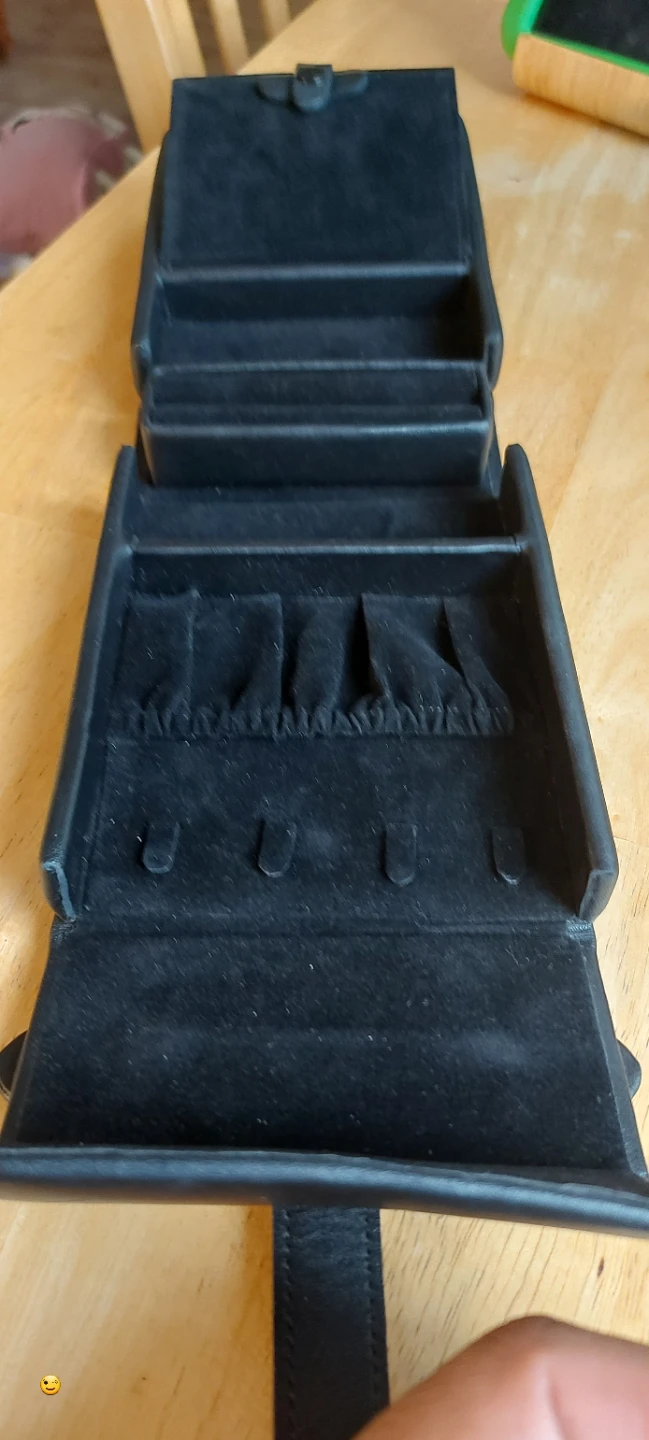 Black Faux Leather Jewellery Box - photo 5