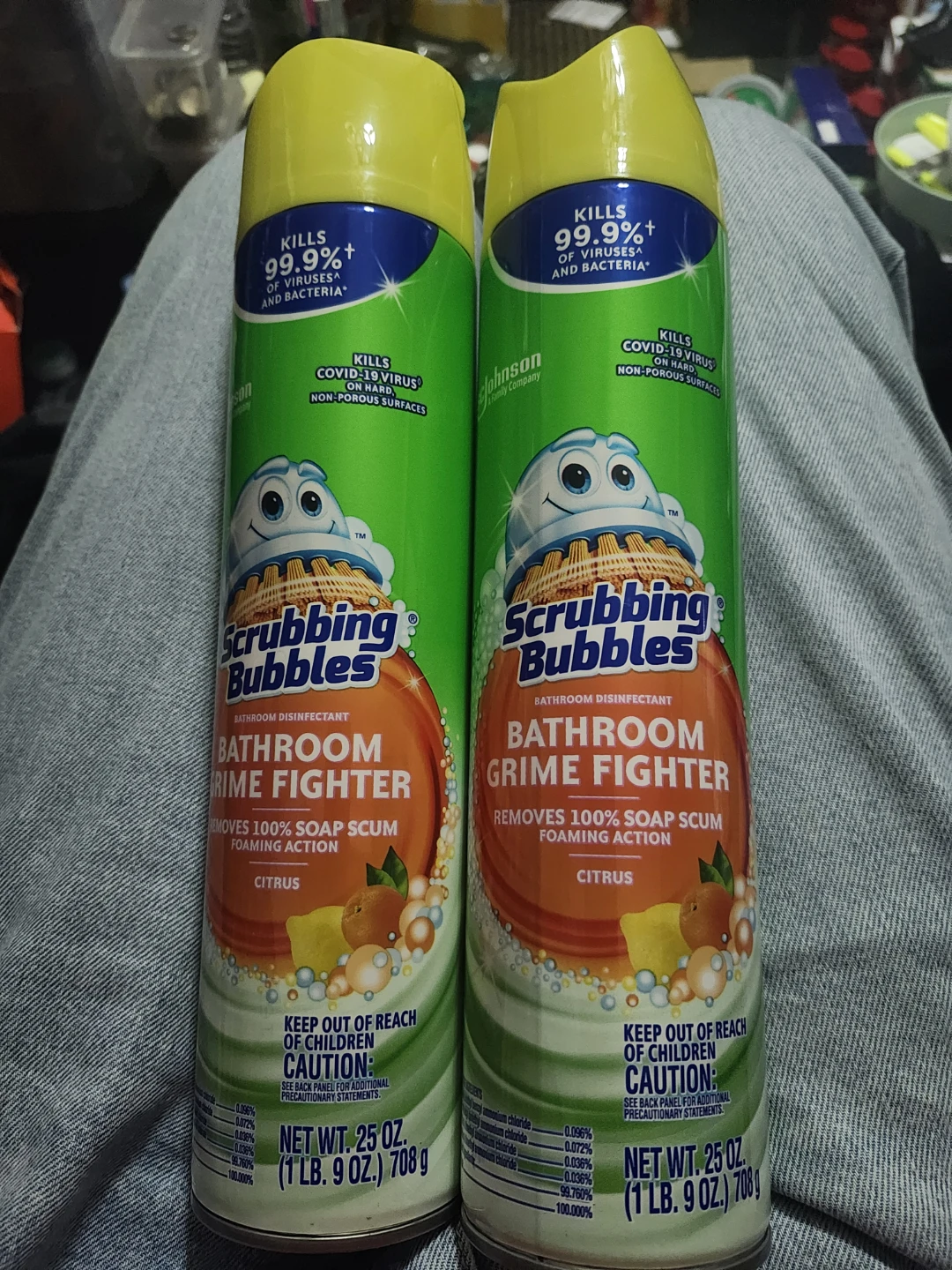 Scrubbing Bubbles Bathroom Grime Fighter Citrus - 25 oz (2 Pack)