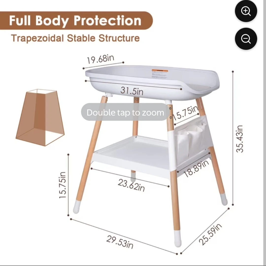 Like-New Beberoad Baby Changing Table & Tub (Moving Sale) - photo 3